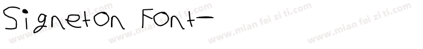 Signeton Font字体转换